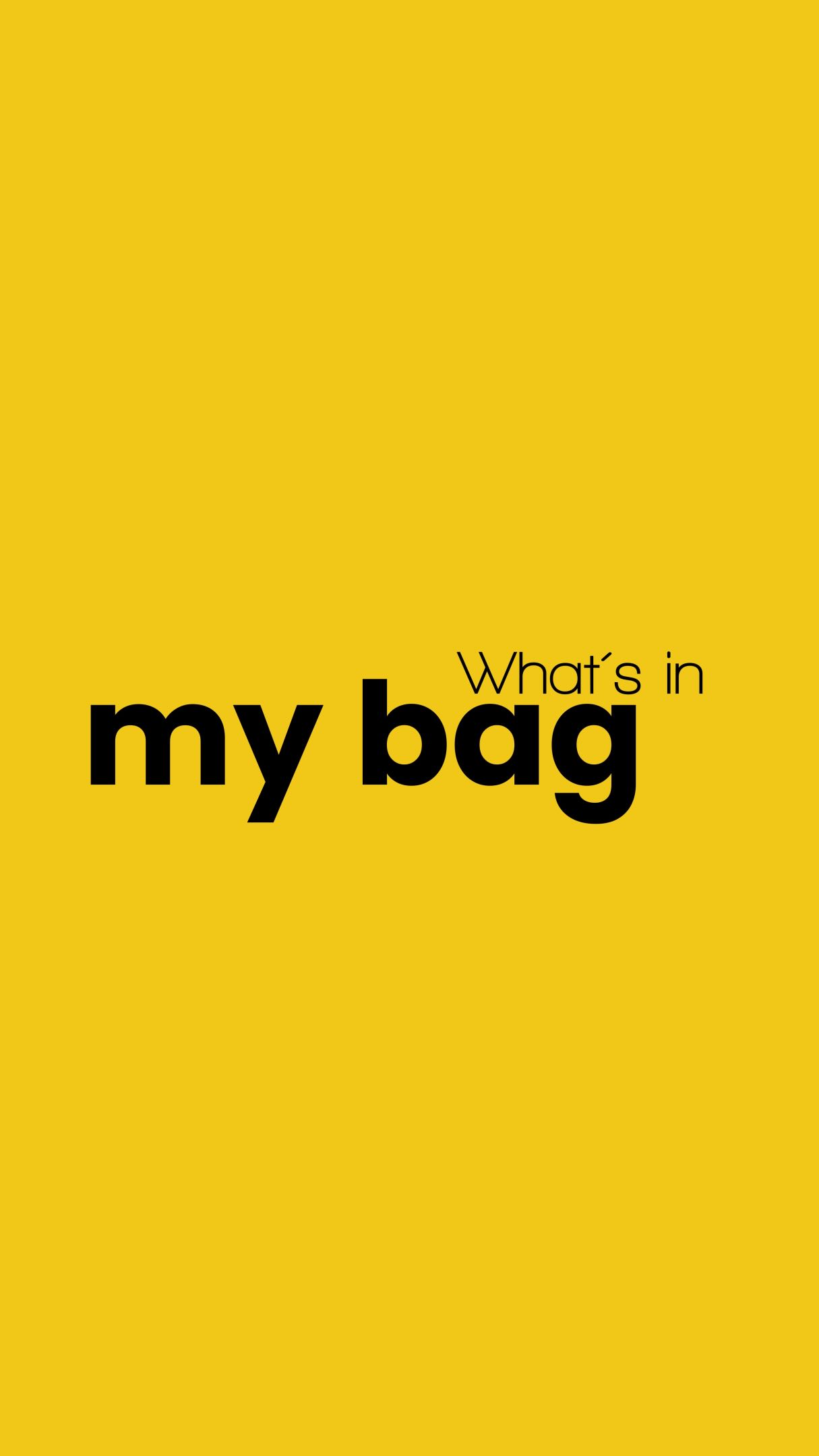 Never without a bag. 👜